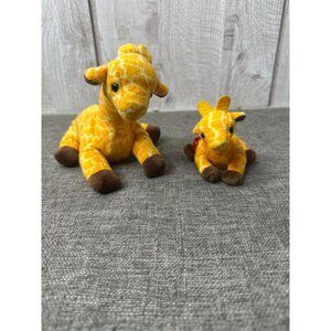 Ty Beanie Babies 1995 Twigs Giraffe Collectible Plush Set w/ Plush Ornament
